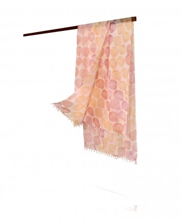 Палантин Унисекс HAND.W40-FEUILLE/ROSE